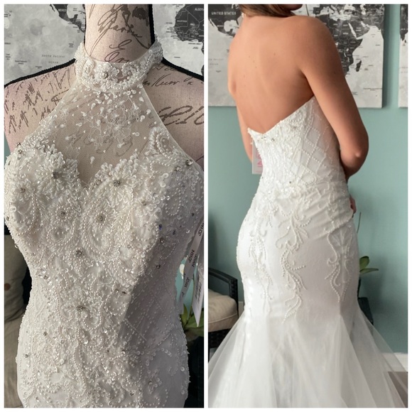 Jovani mermaid wedding or prom dress - Picture 2 of 4